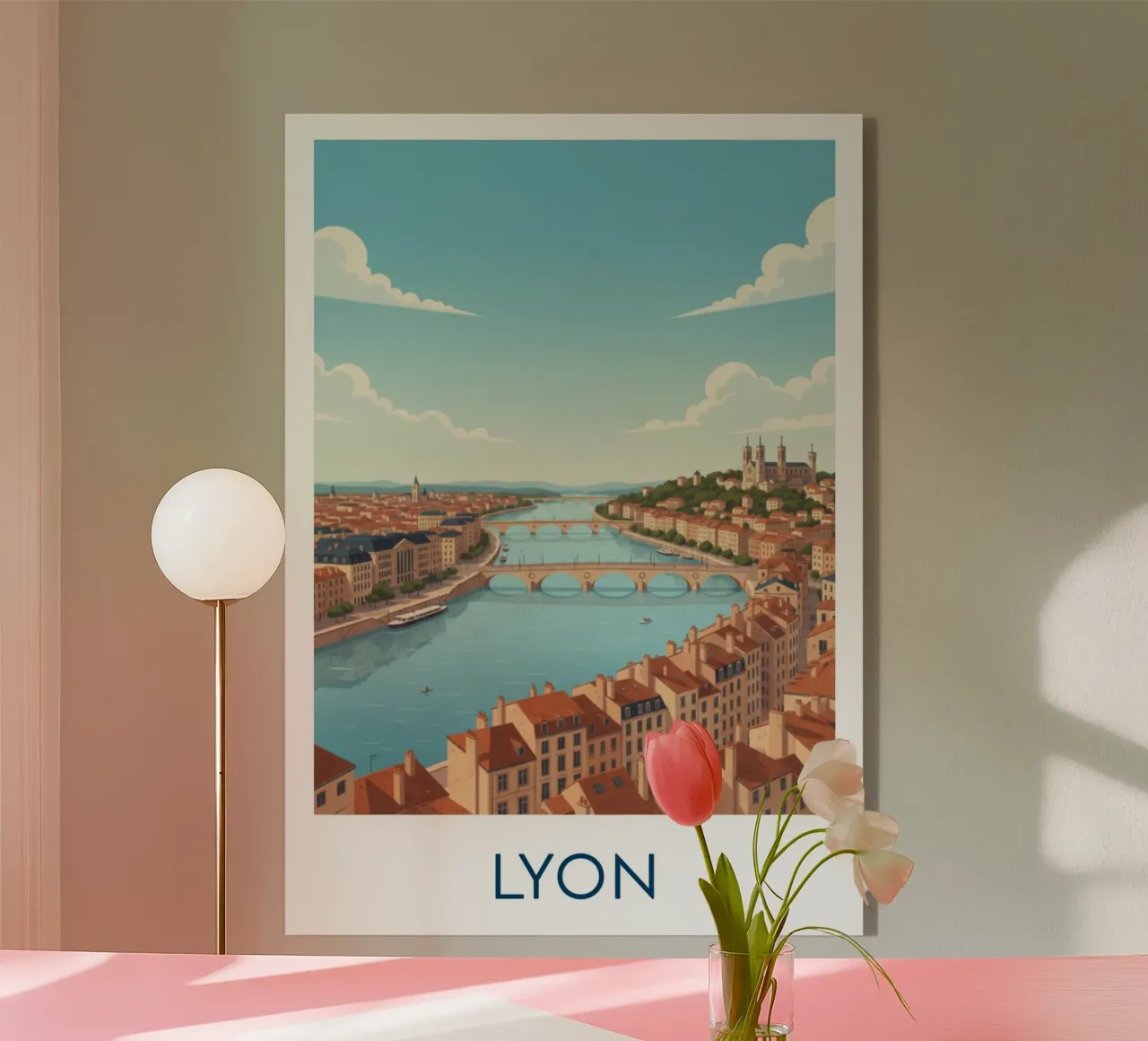 Affiche "Lyon" plexiglass da Idées & Création