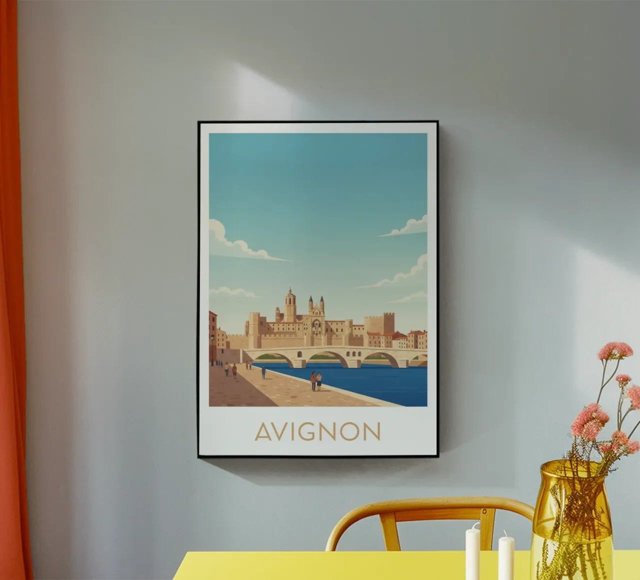 Affiche "Avignon" plexiglass da Idées & Création