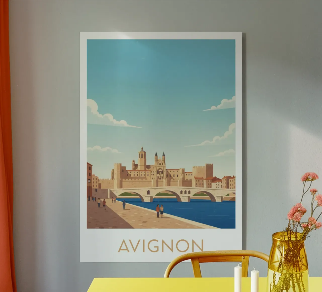 Affiche "Avignon" plexiglass da Idées & Création