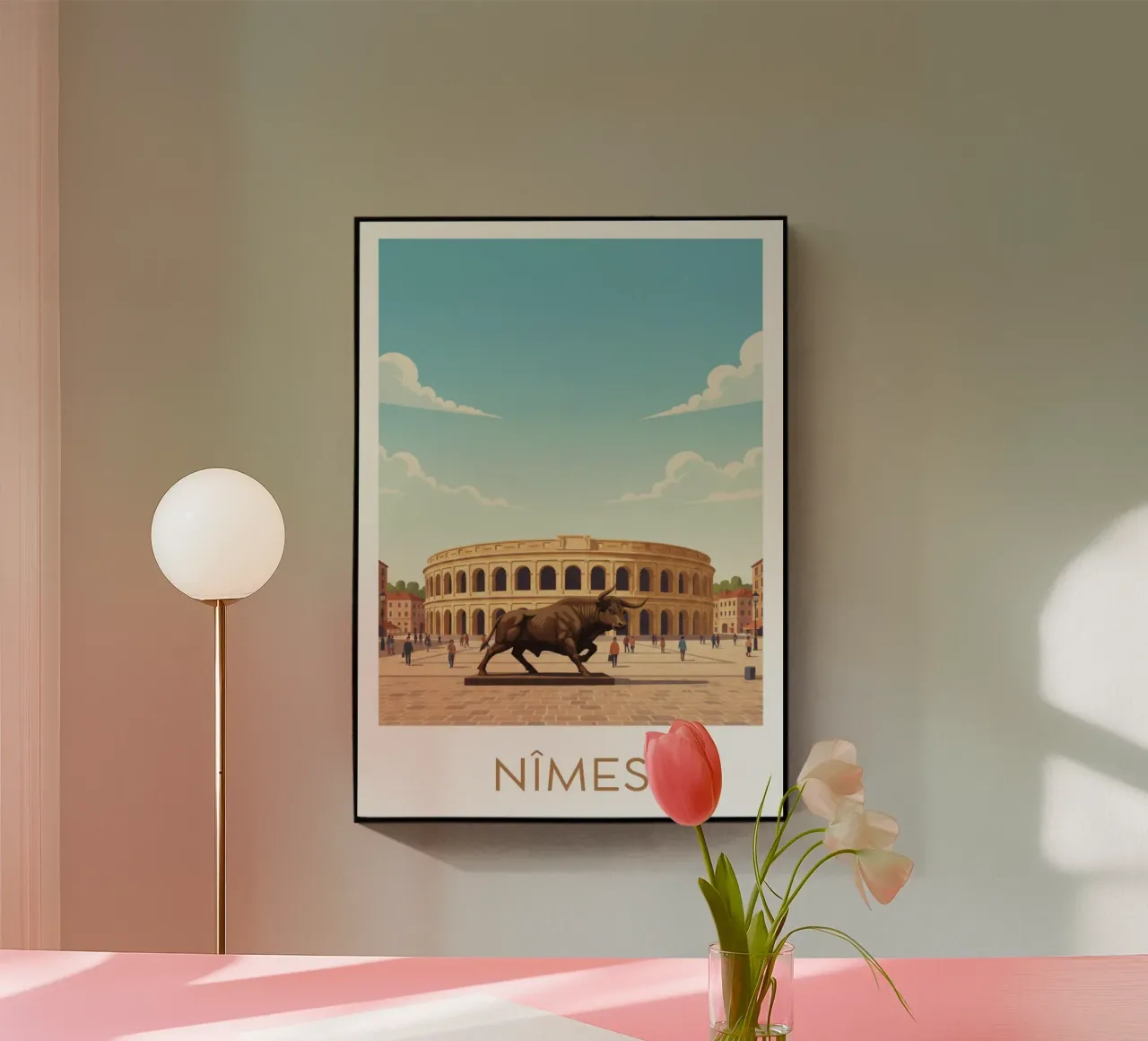 Affiche "Nîmes" plexiglass da Idées & Création