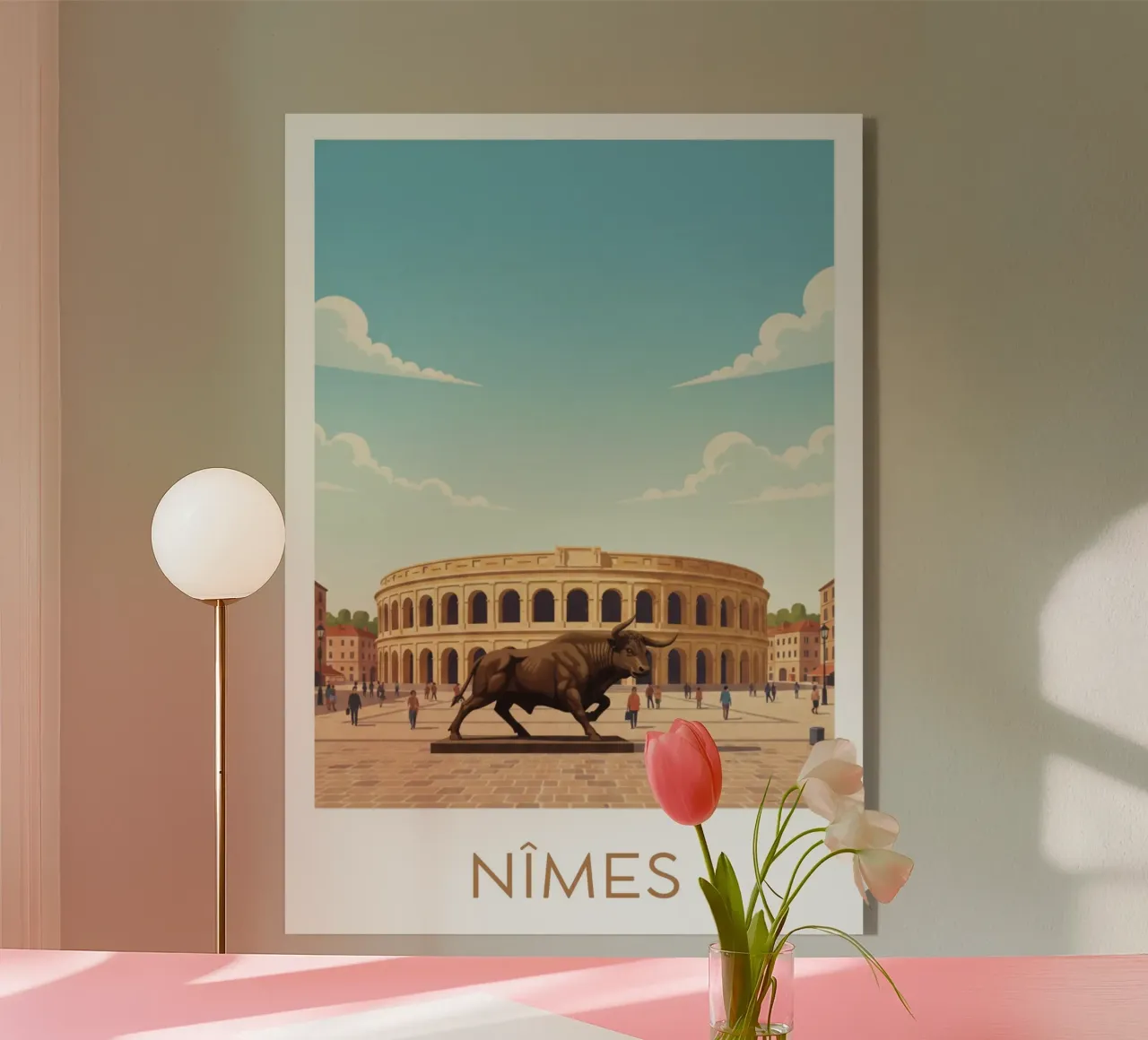 Affiche "Nîmes" plexiglass da Idées & Création