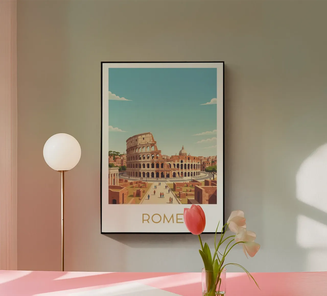 Affiche "Rome" plexiglass da Idées & Création
