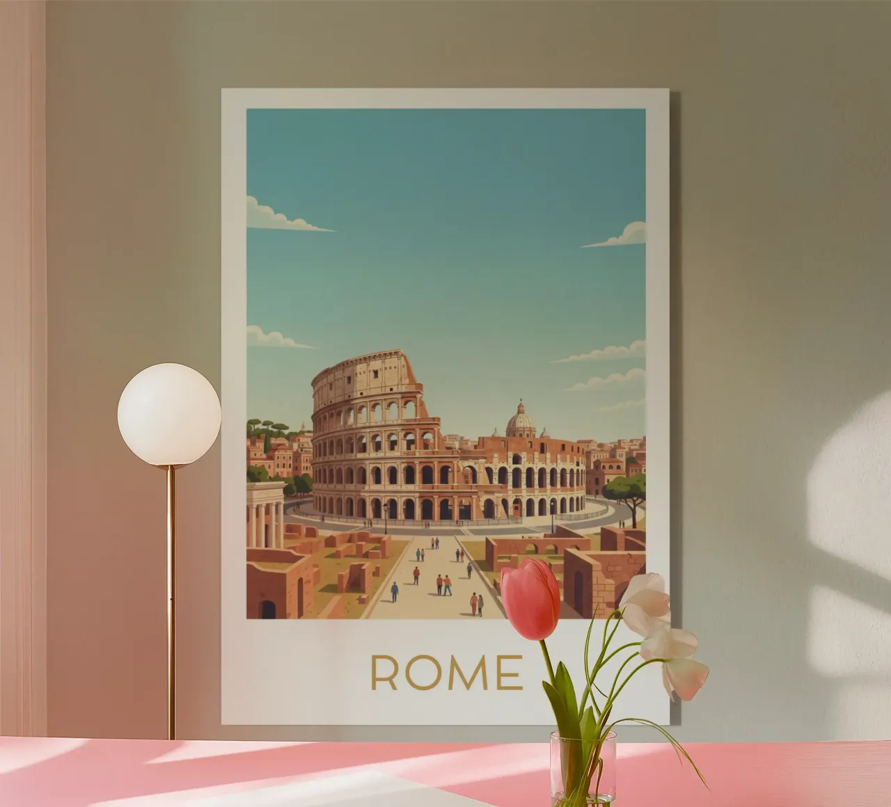 Affiche "Rome" plexiglass da Idées & Création