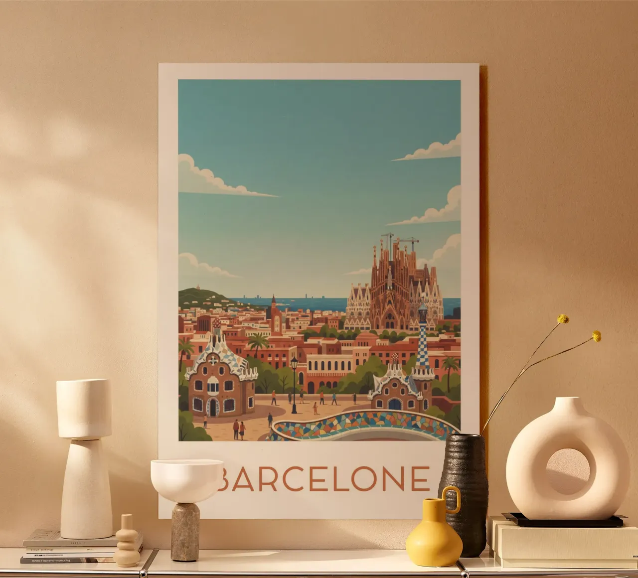 Affiche "Barcelone" plexiglass da Idées & Création