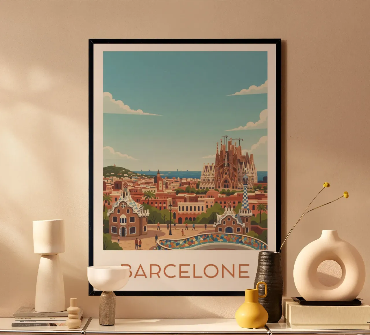Affiche "Barcelone" poster da Idées & Création