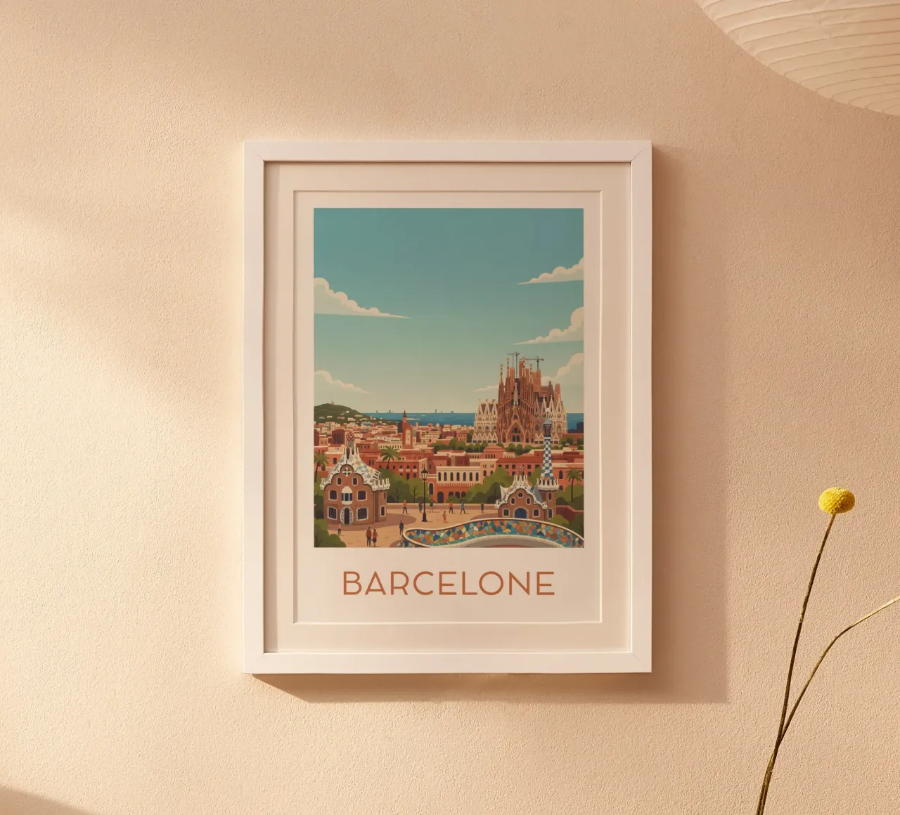 Affiche "Barcelone" poster da Idées & Création