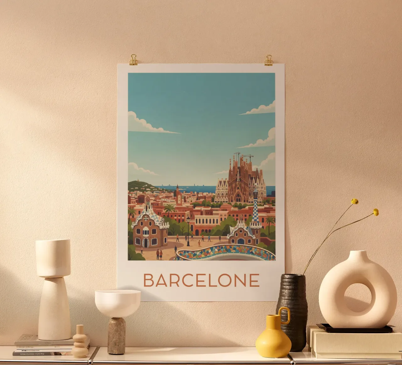 Affiche "Barcelone" poster da Idées & Création