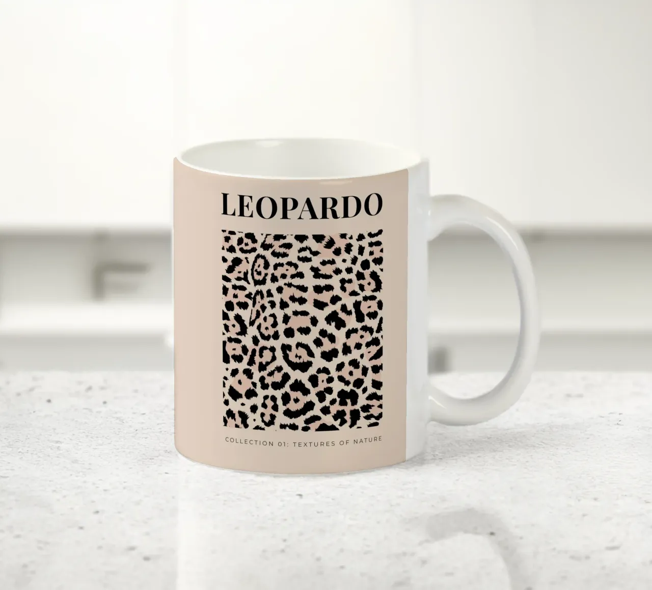 Leopard Abstract Leopard Pattern ceramic mug by Bold Type Co.