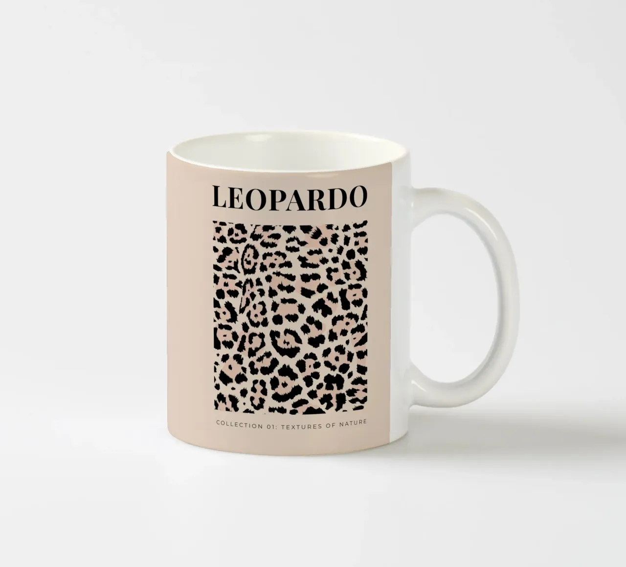 Leopard Abstract Leopard Pattern ceramic mug by Bold Type Co.