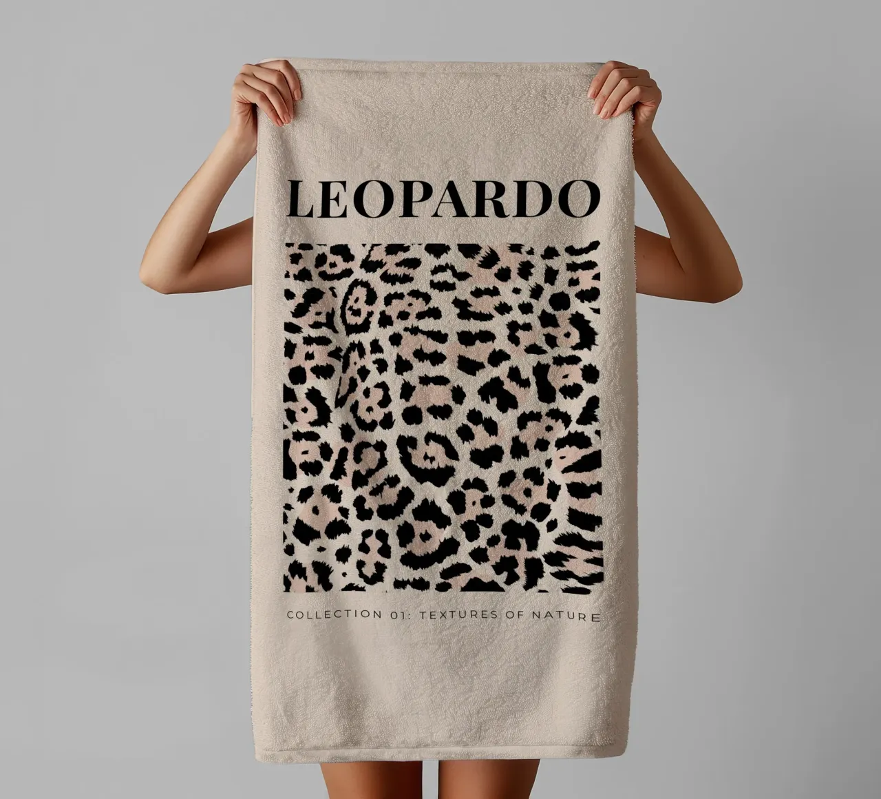 Leopard Abstract Leopard Pattern towel by Bold Type Co.