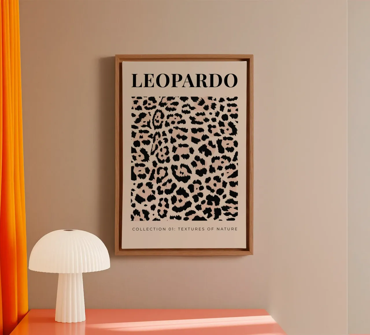 Leopard Abstraktes Leopardenmuster Leinwand von Bold Type Co.
