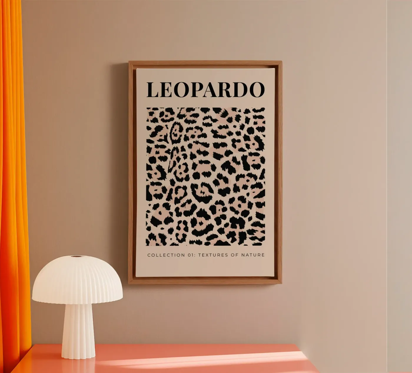 Leopard Abstract Leopard Pattern Leinwand von Bold Type Co.
