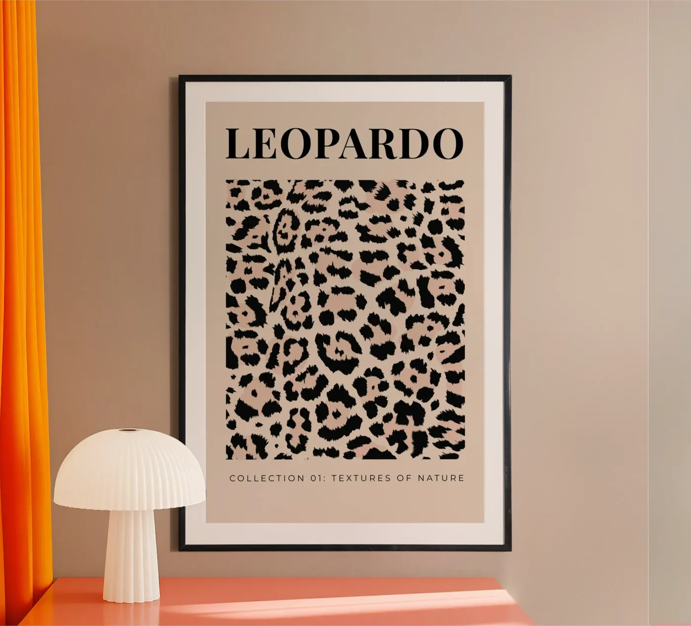 Leopardo Abstract Leopard Pattern poster da Bold Type Co.
