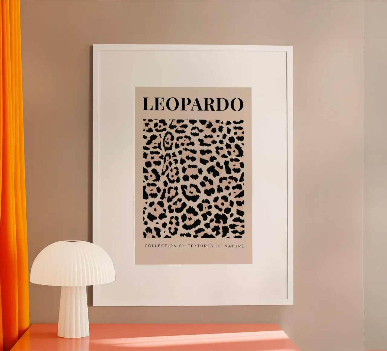 Leopardo Abstract Leopard Pattern poster da Bold Type Co.