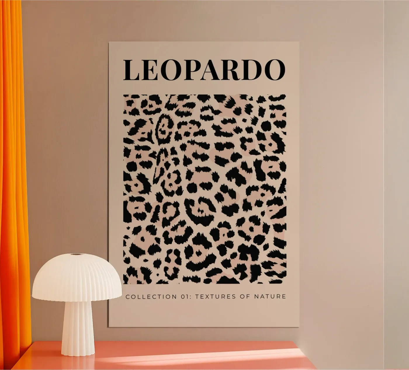 Leopardo Abstract Leopard Pattern poster da Bold Type Co.