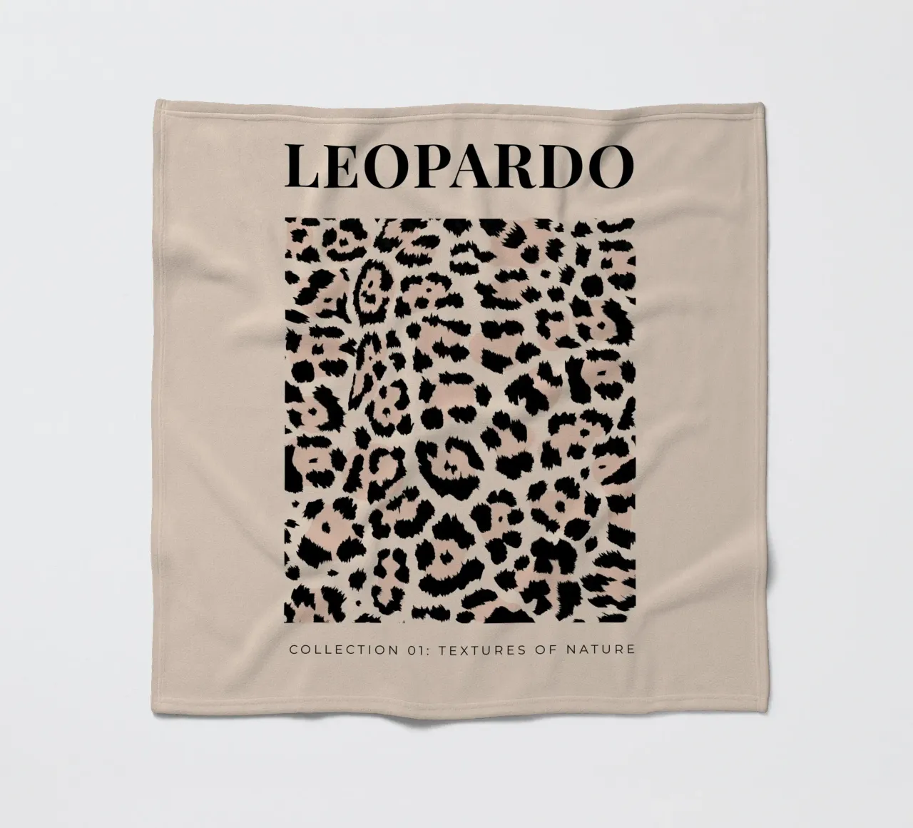 Leopard Abstract Leopard Pattern fleece blanket by Bold Type Co.