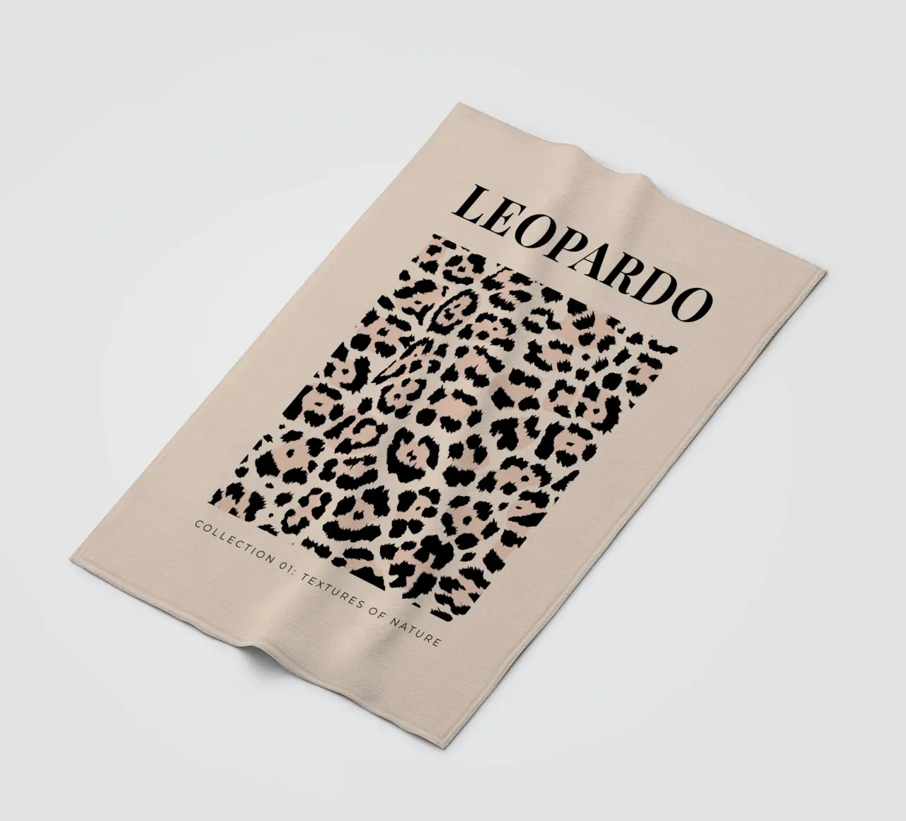 Leopard Abstract Leopard Pattern fleece blanket by Bold Type Co.