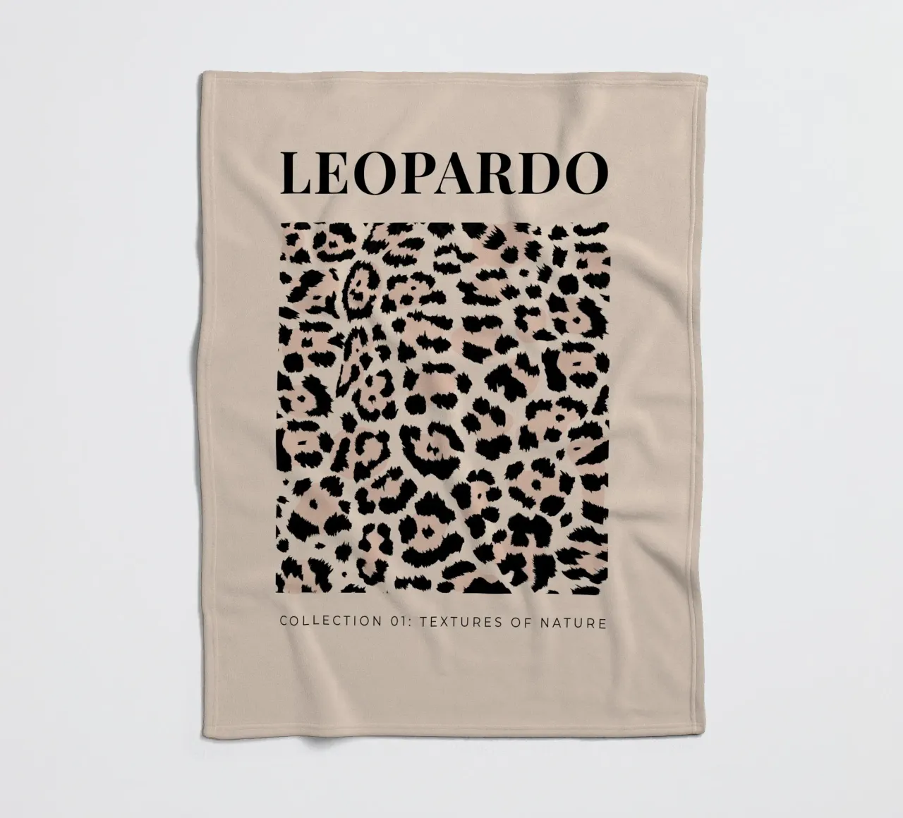 Leopard Abstract Leopard Pattern fleece blanket by Bold Type Co.