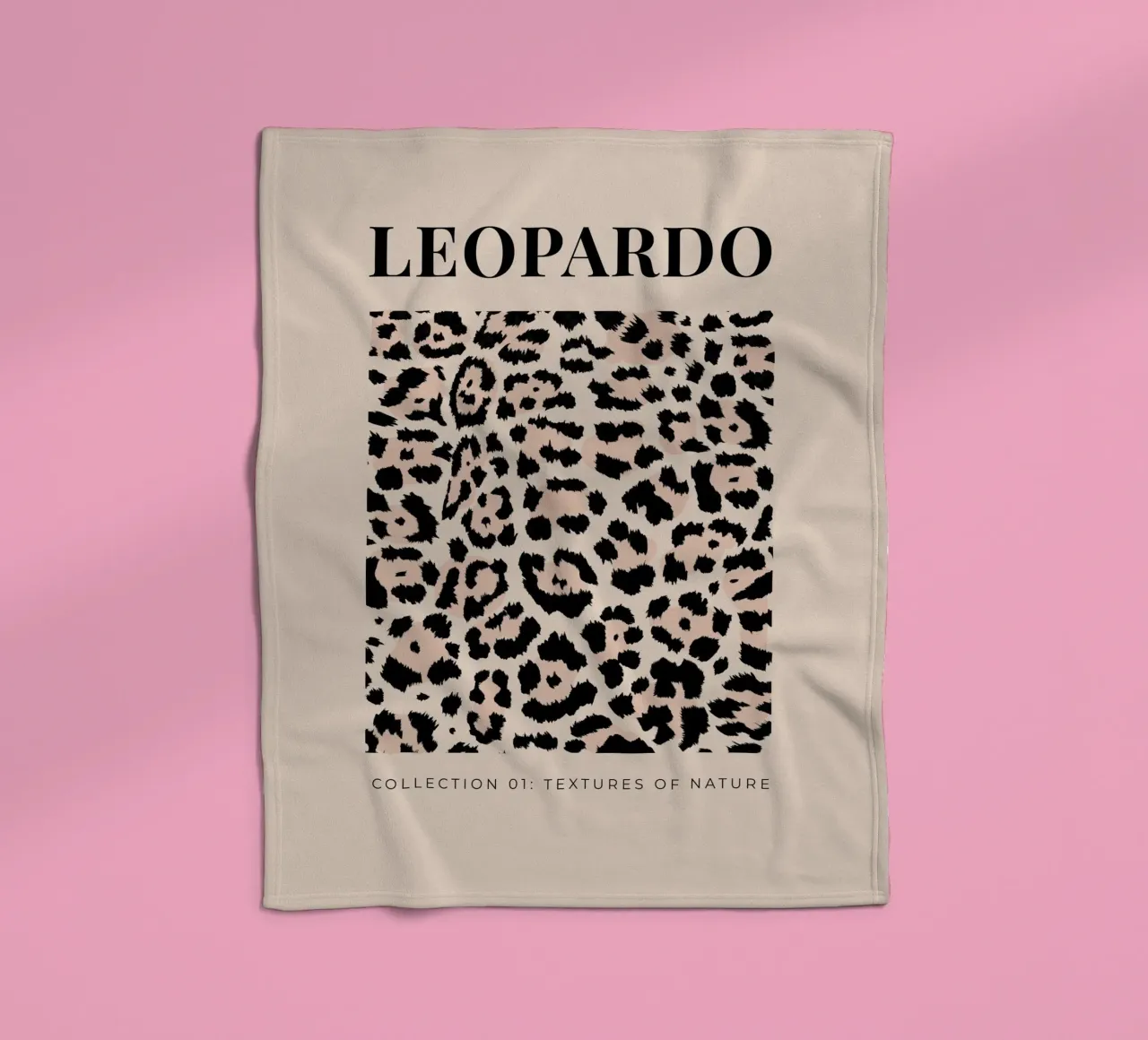 Leopard Abstract Leopard Pattern fleece blanket by Bold Type Co.