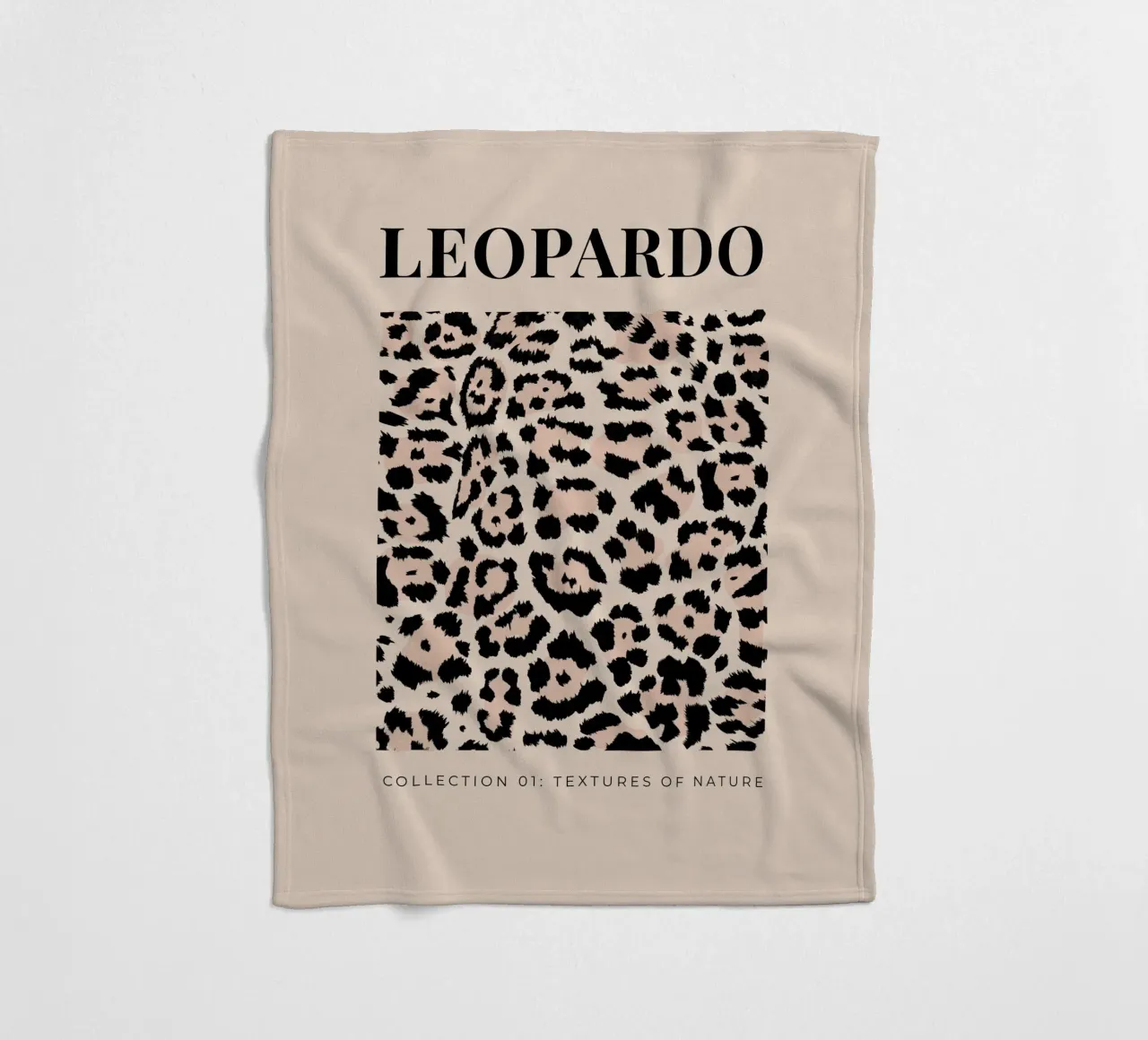 Leopard Abstract Leopard Pattern fleece blanket by Bold Type Co.