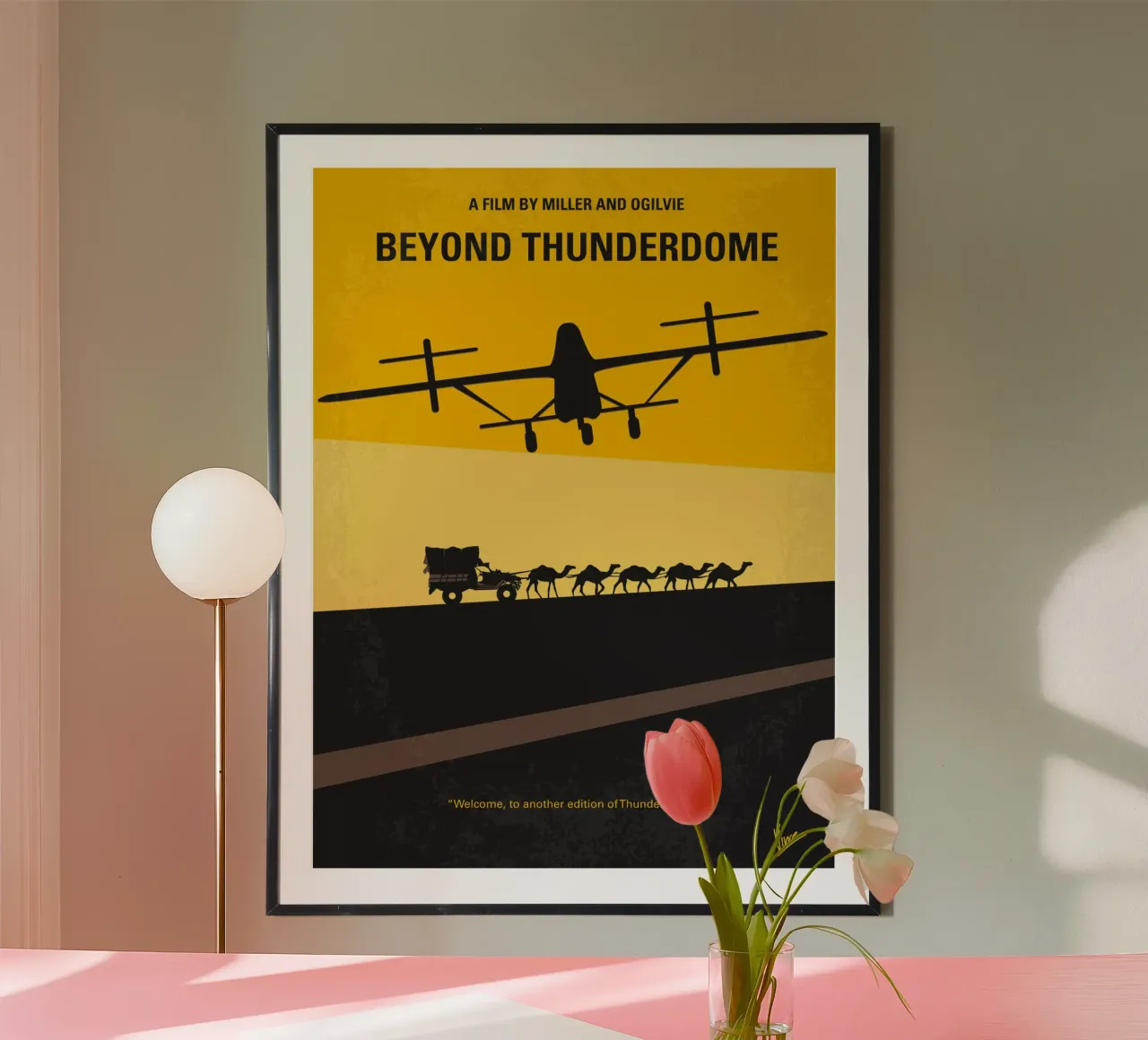 No051 My Mad Max 3 minimal movie poster poster con telaio in legno da Chungkong