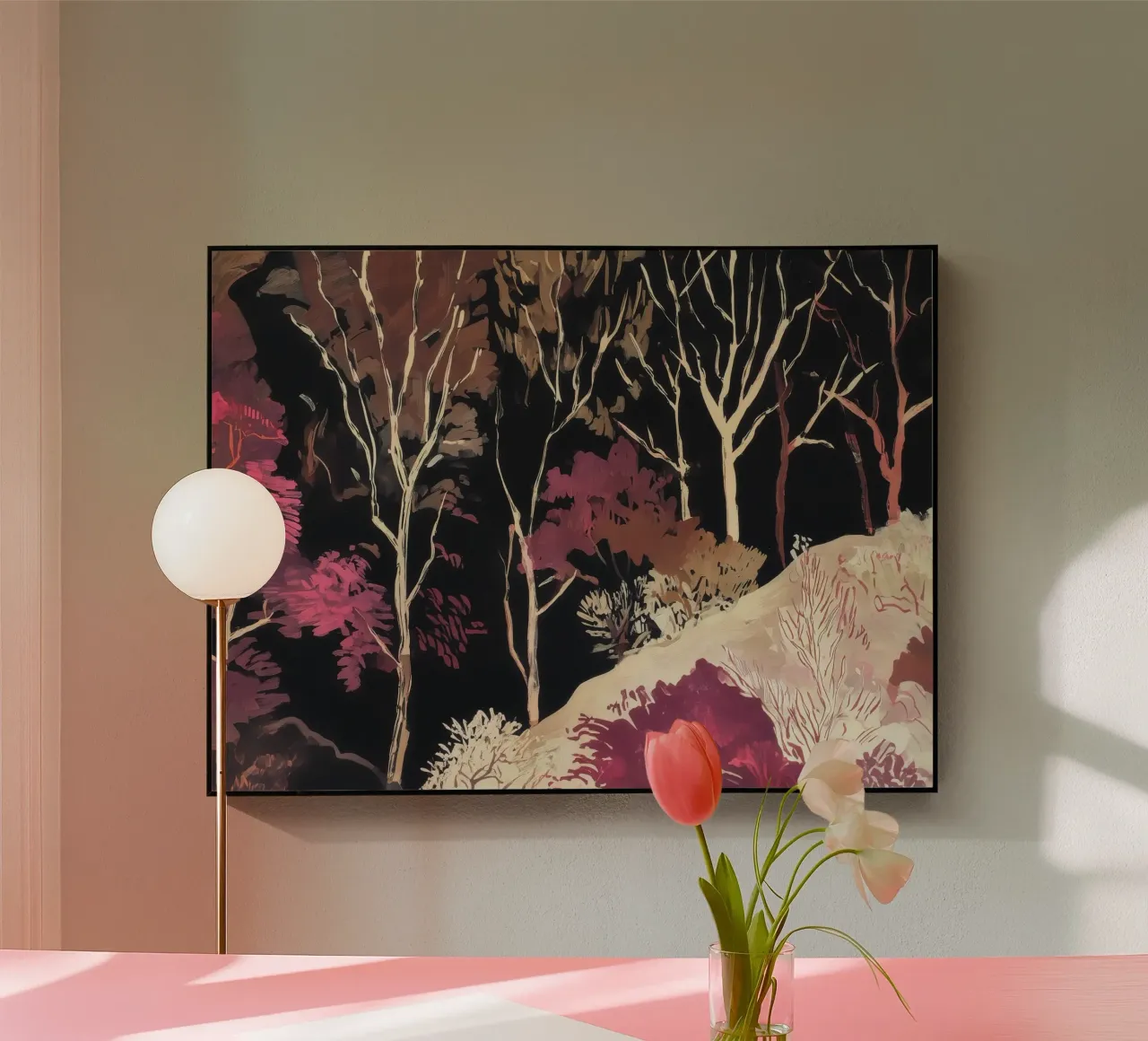 Foresta cremisi plexiglass da Rachel Tanner Studio