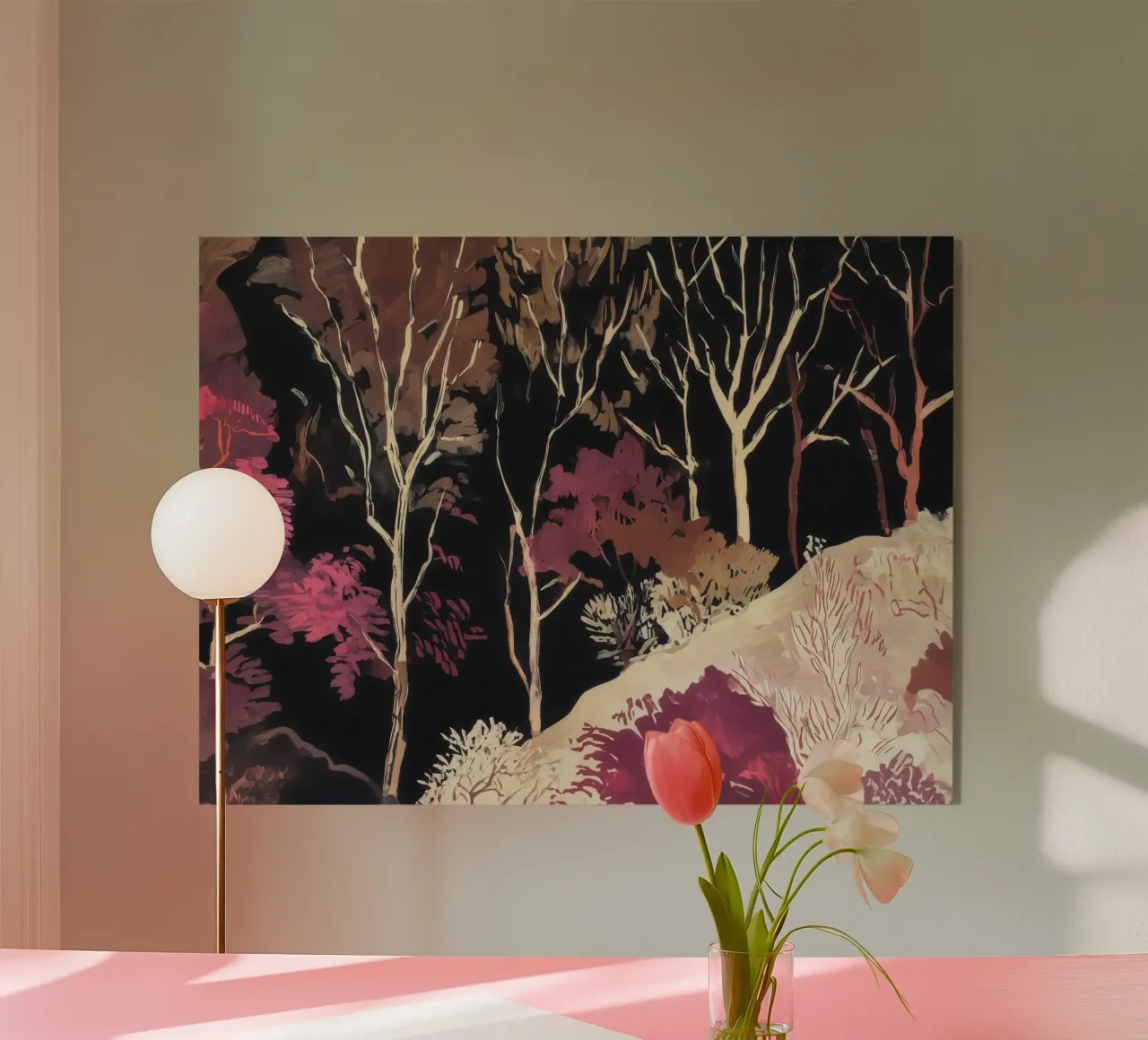 Foresta cremisi plexiglass da Rachel Tanner Studio