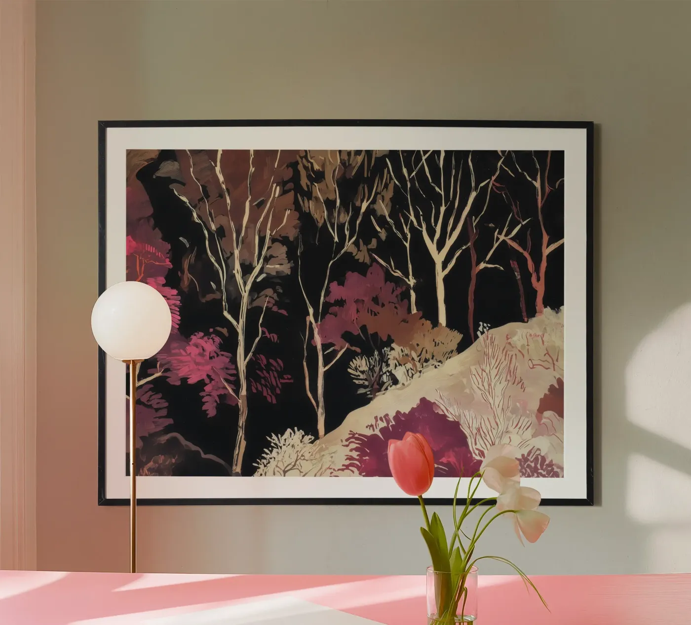 Foresta cremisi poster da Rachel Tanner Studio