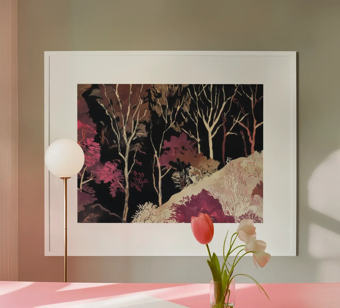 Foresta cremisi poster da Rachel Tanner Studio