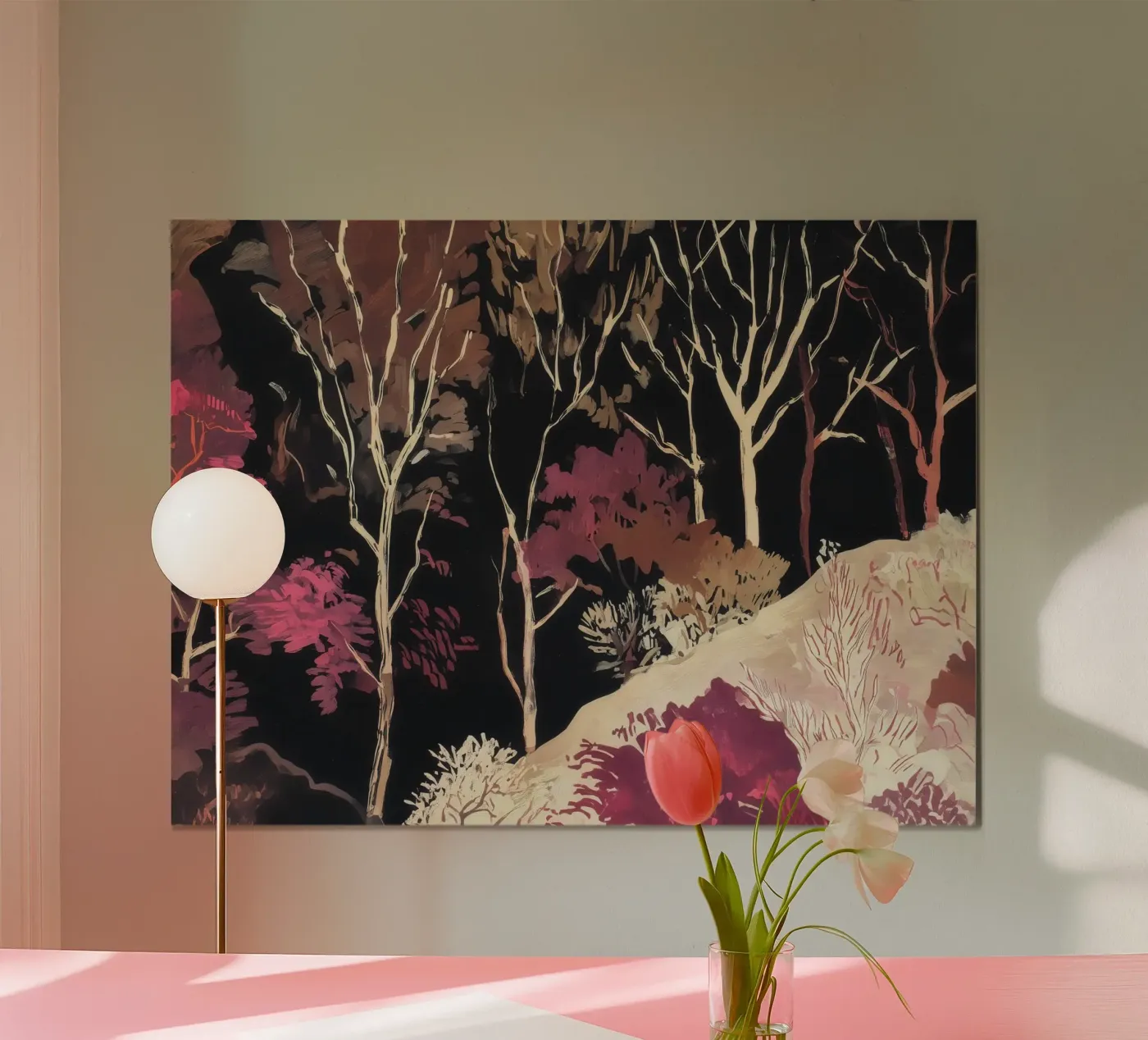 Foresta cremisi poster da Rachel Tanner Studio