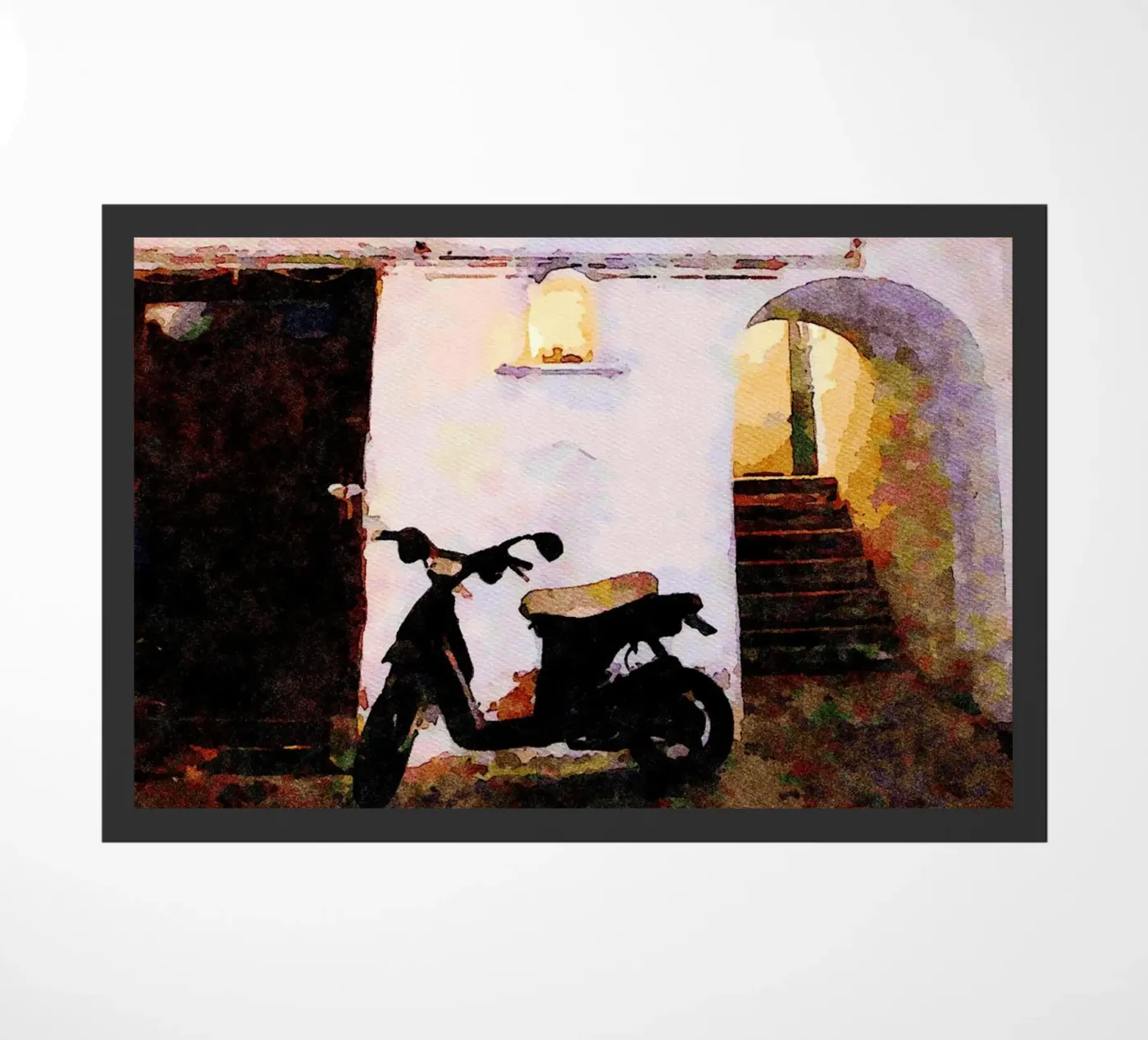 Motorcycle doormat by Piccola Serenata