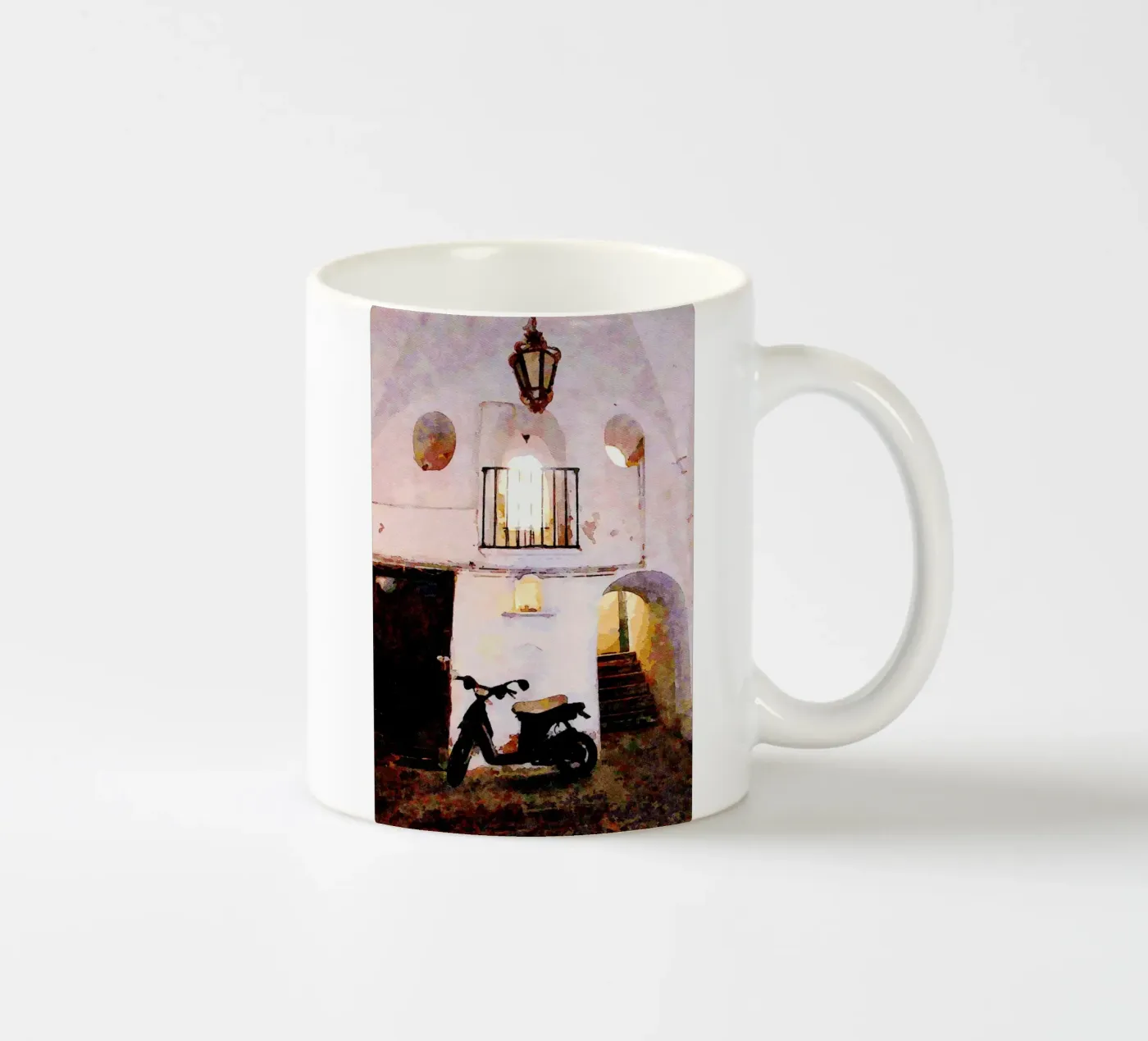 Motorcycle ceramic mug by Piccola Serenata