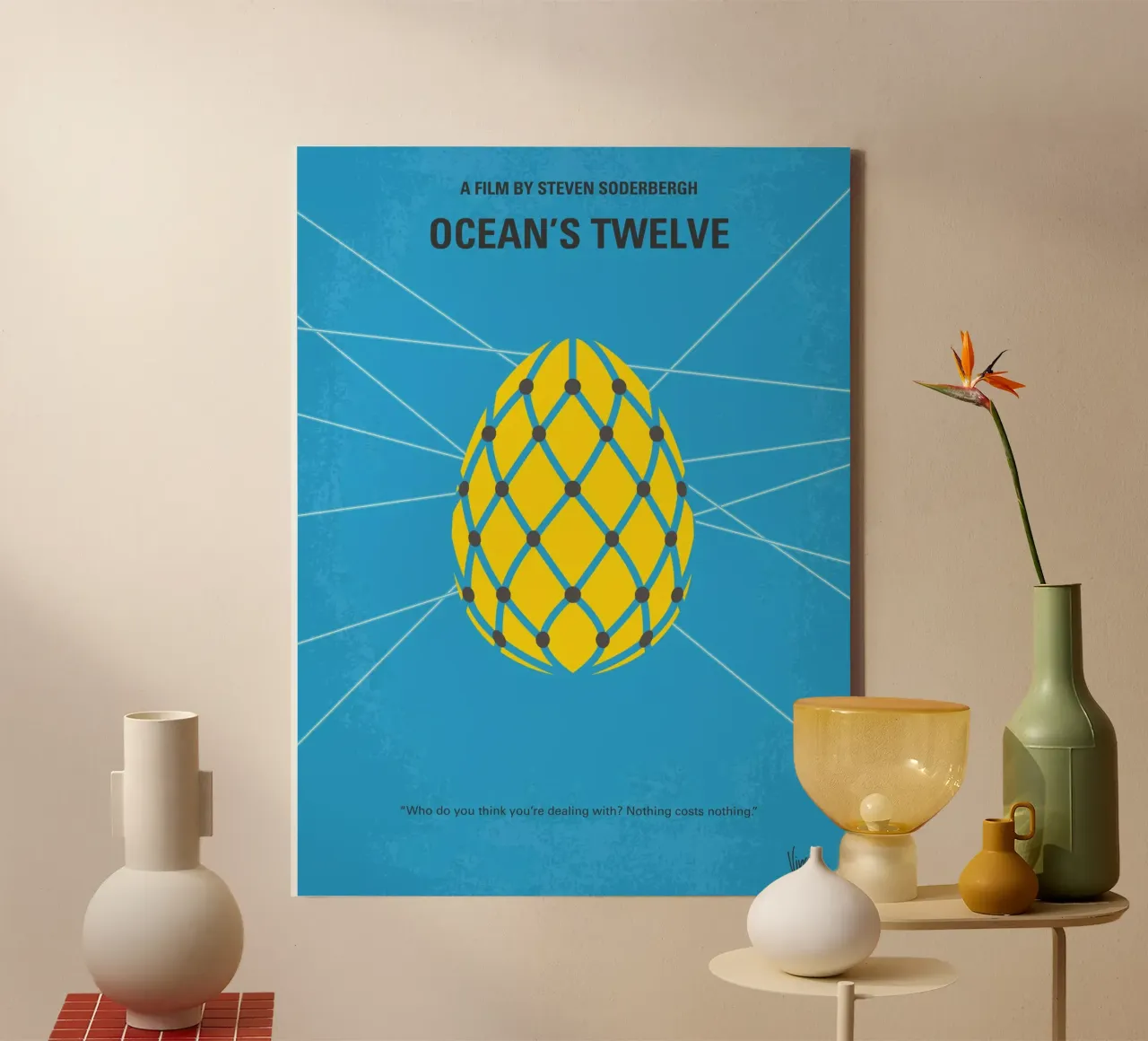 No057 My Oceans 12 minimal movie poster canvas met Baklijst van Chungkong
