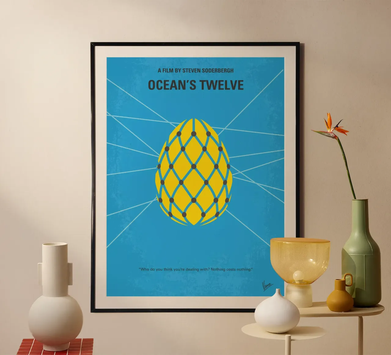 No057 My Oceans 12 minimal movie poster hahnemühle by Chungkong