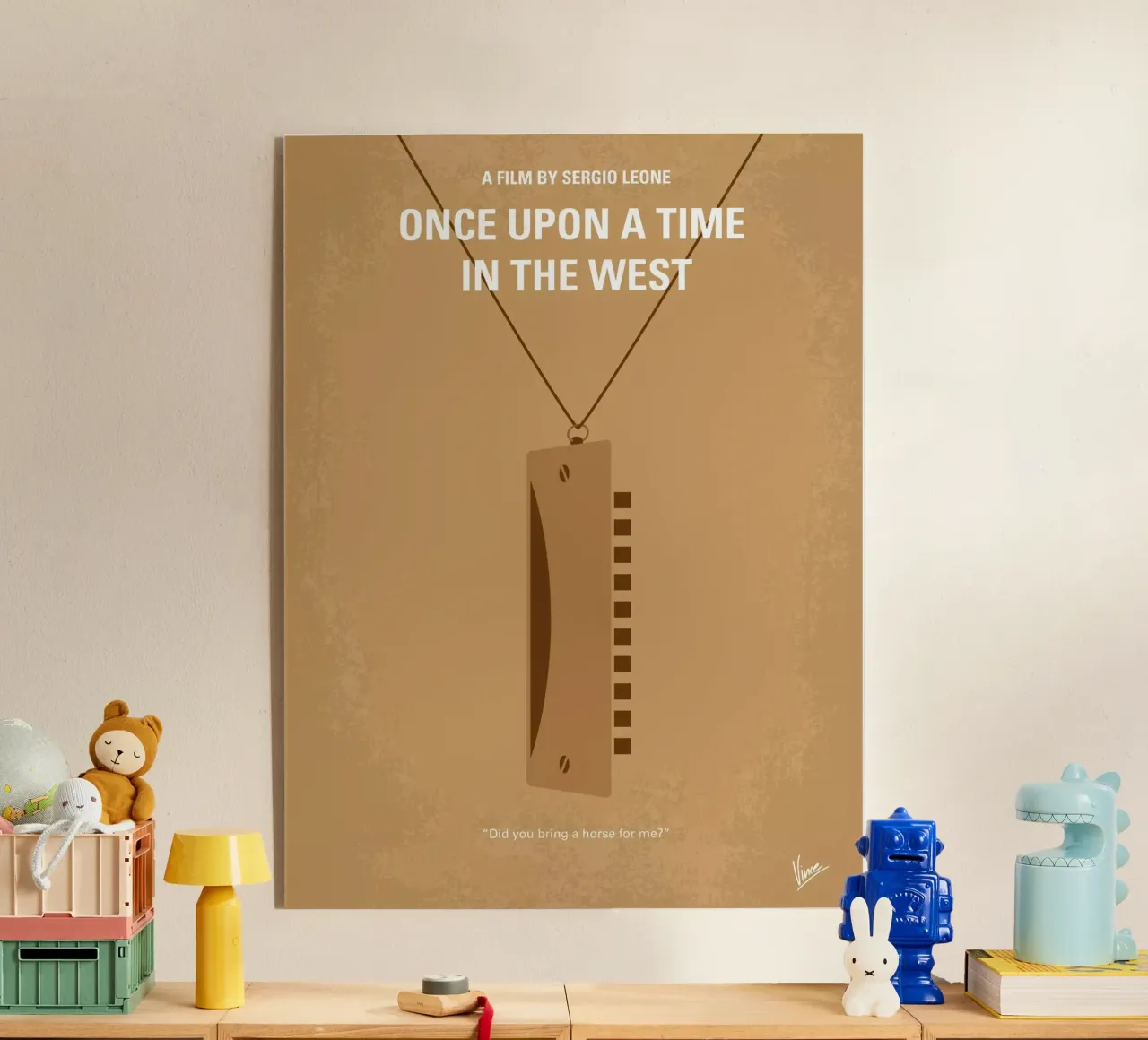 No059 My once upon a time in the west minimal movie poster plexiglass da Chungkong