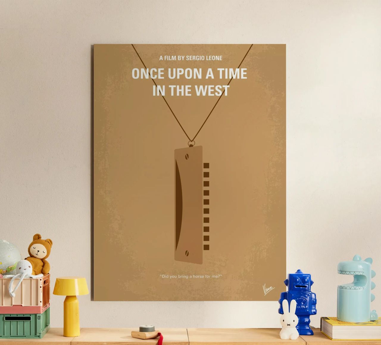 No059 My once upon a time in the west minimal movie poster pannello forex da Chungkong