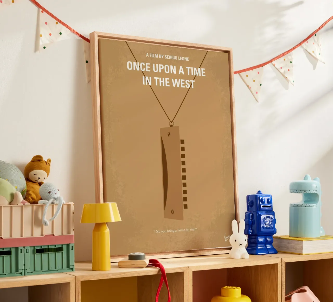 No059 My once upon a time in the west minimal movie poster tela da Chungkong