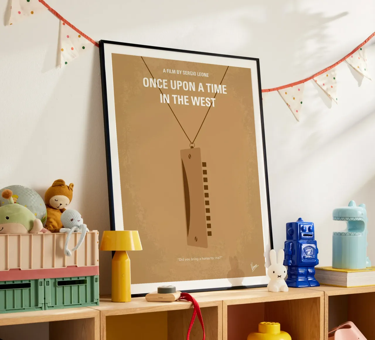 No059 My once upon a time in the west minimal movie poster carta hahnemühle da Chungkong