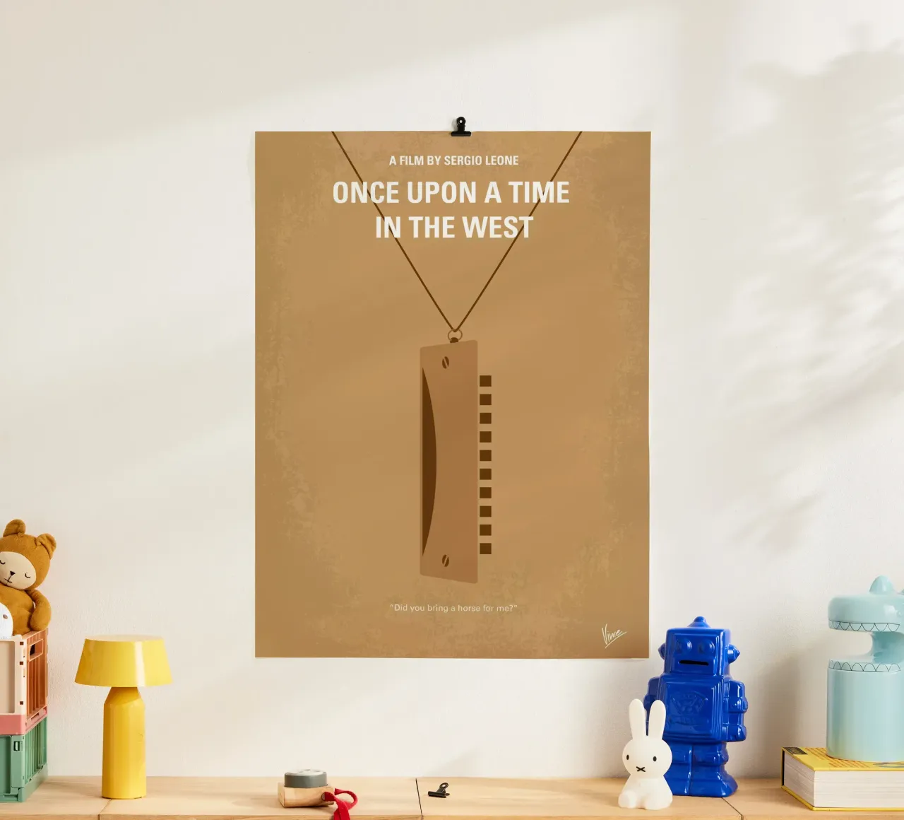 No059 My once upon a time in the west minimal movie poster carta hahnemühle da Chungkong