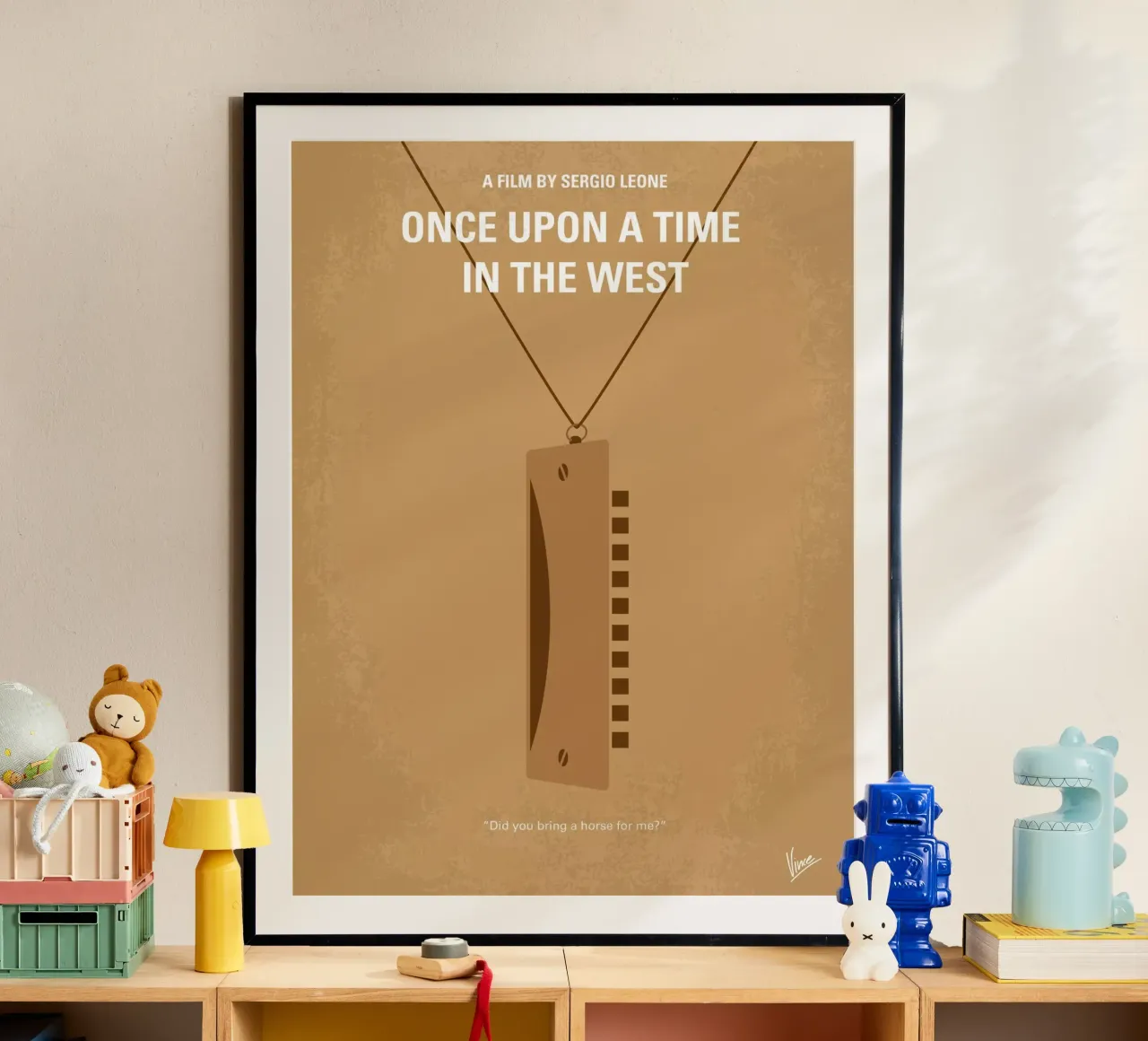 No059 My once upon a time in the west minimal movie poster carta hahnemühle da Chungkong