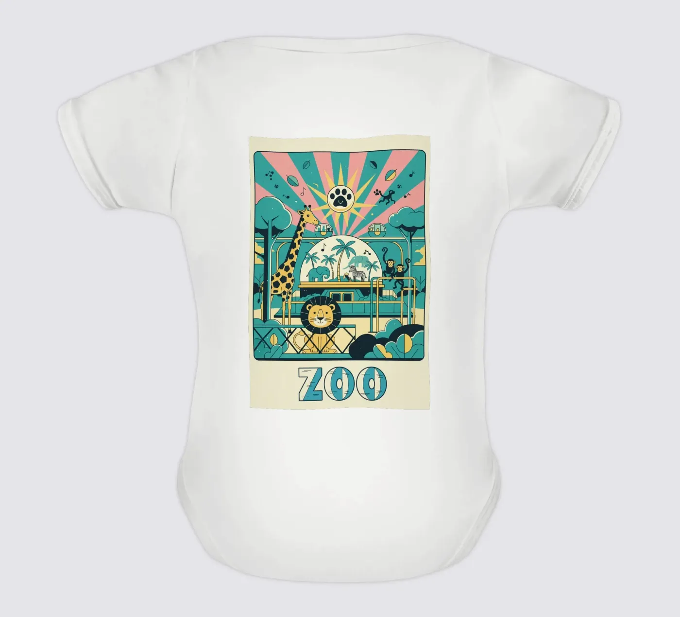 Ausblenden Kurzarm Babybody von The Little Animals Club