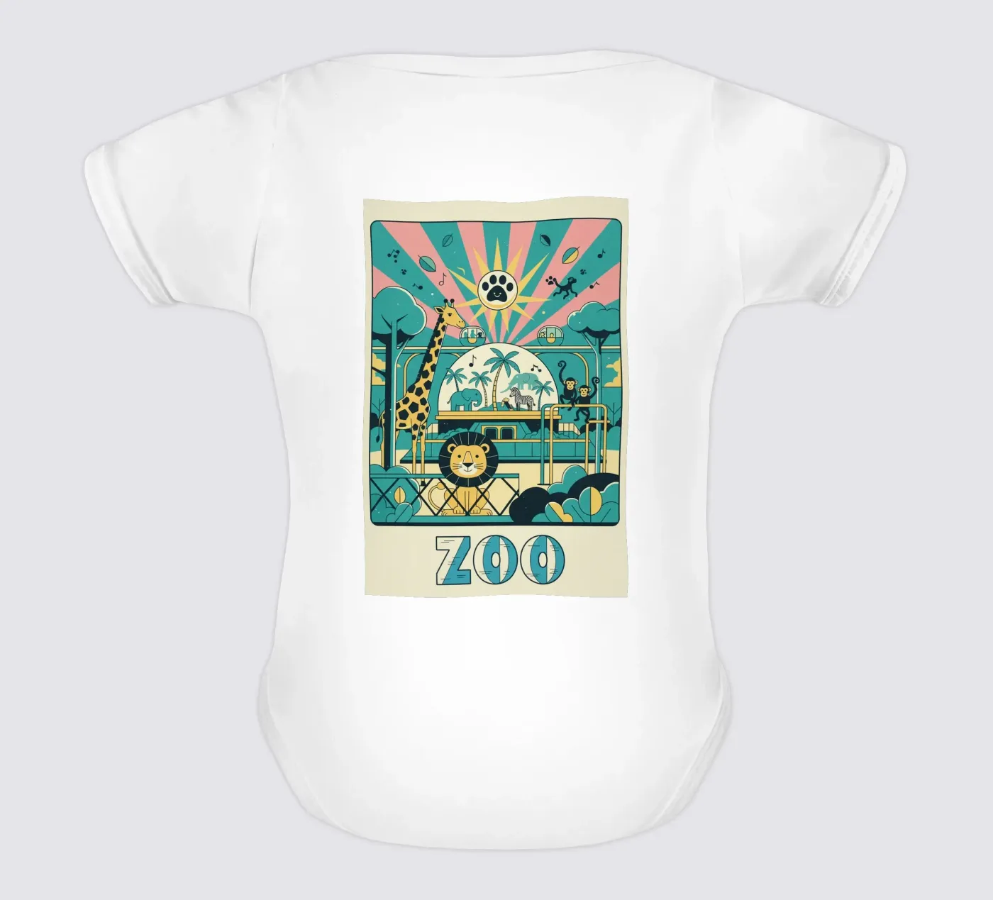 Ausblenden Kurzarm Babybody von The Little Animals Club