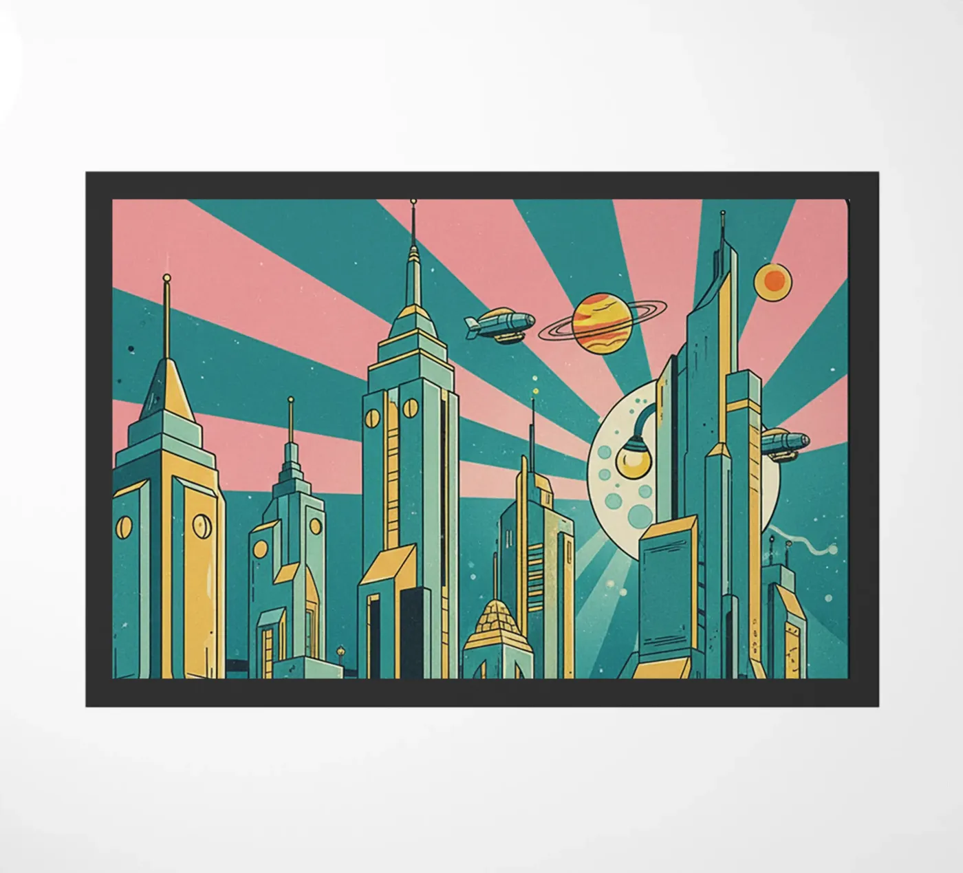 metropolis deurmat van The Little Animals Club