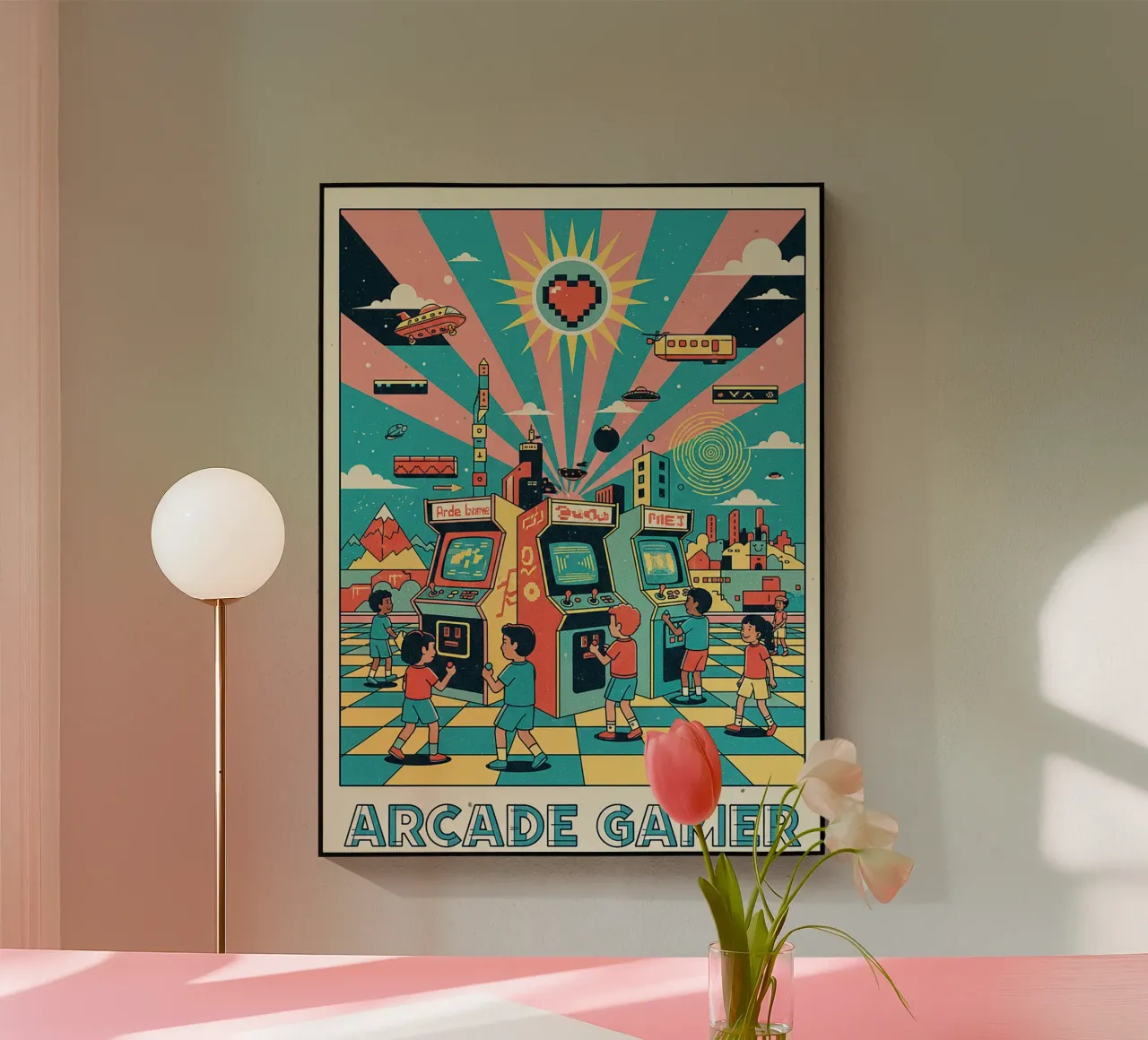 videospellen acryl van The Little Animals Club