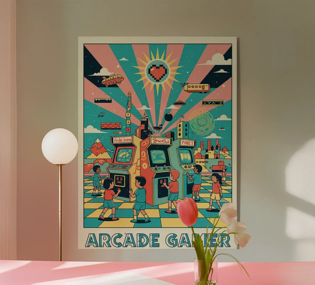 videospellen acryl van The Little Animals Club