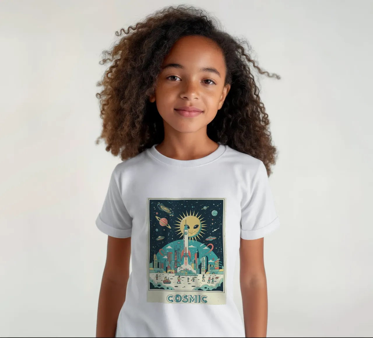 lo spazio t-shirt bambini da The Little Animals Club