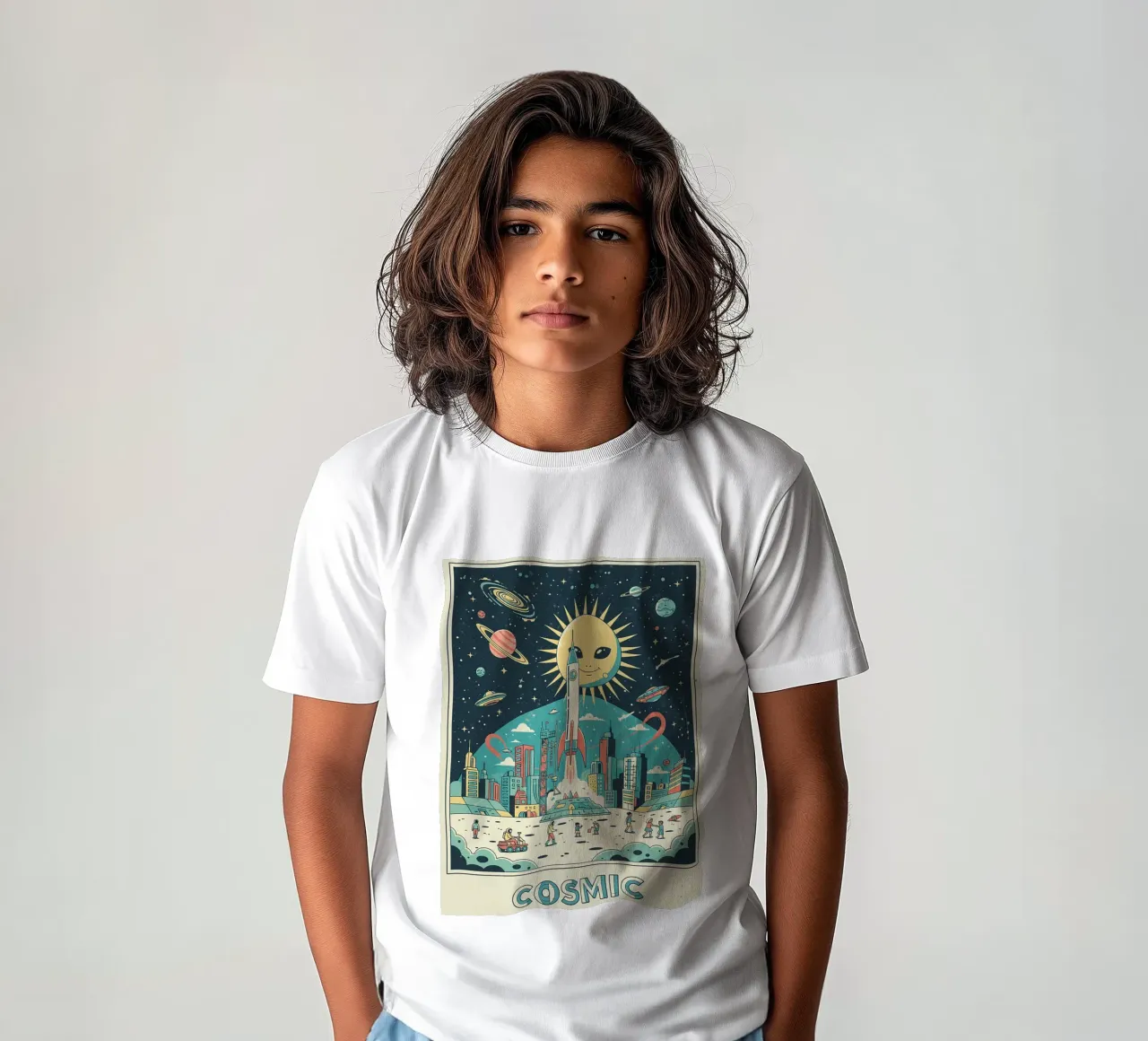 lo spazio t-shirt bambini da The Little Animals Club