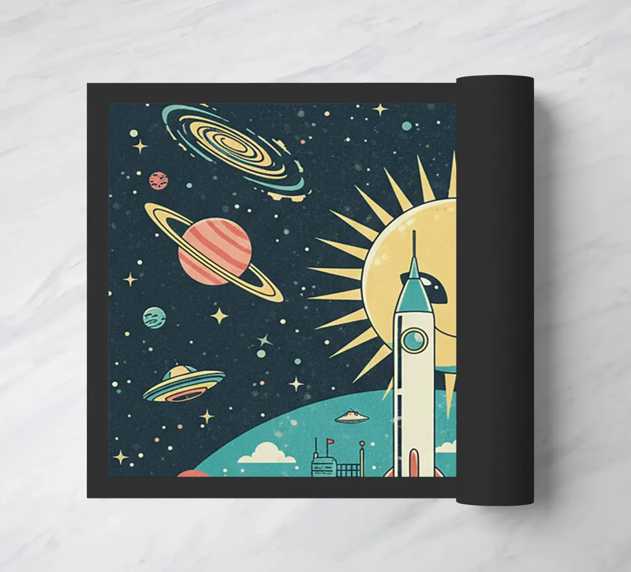 space doormat by The Little Animals Club