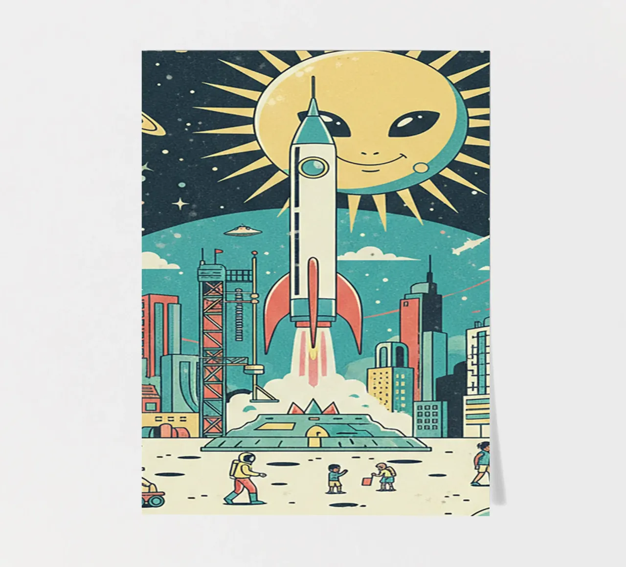 space sticker sheet by The Little Animals Club