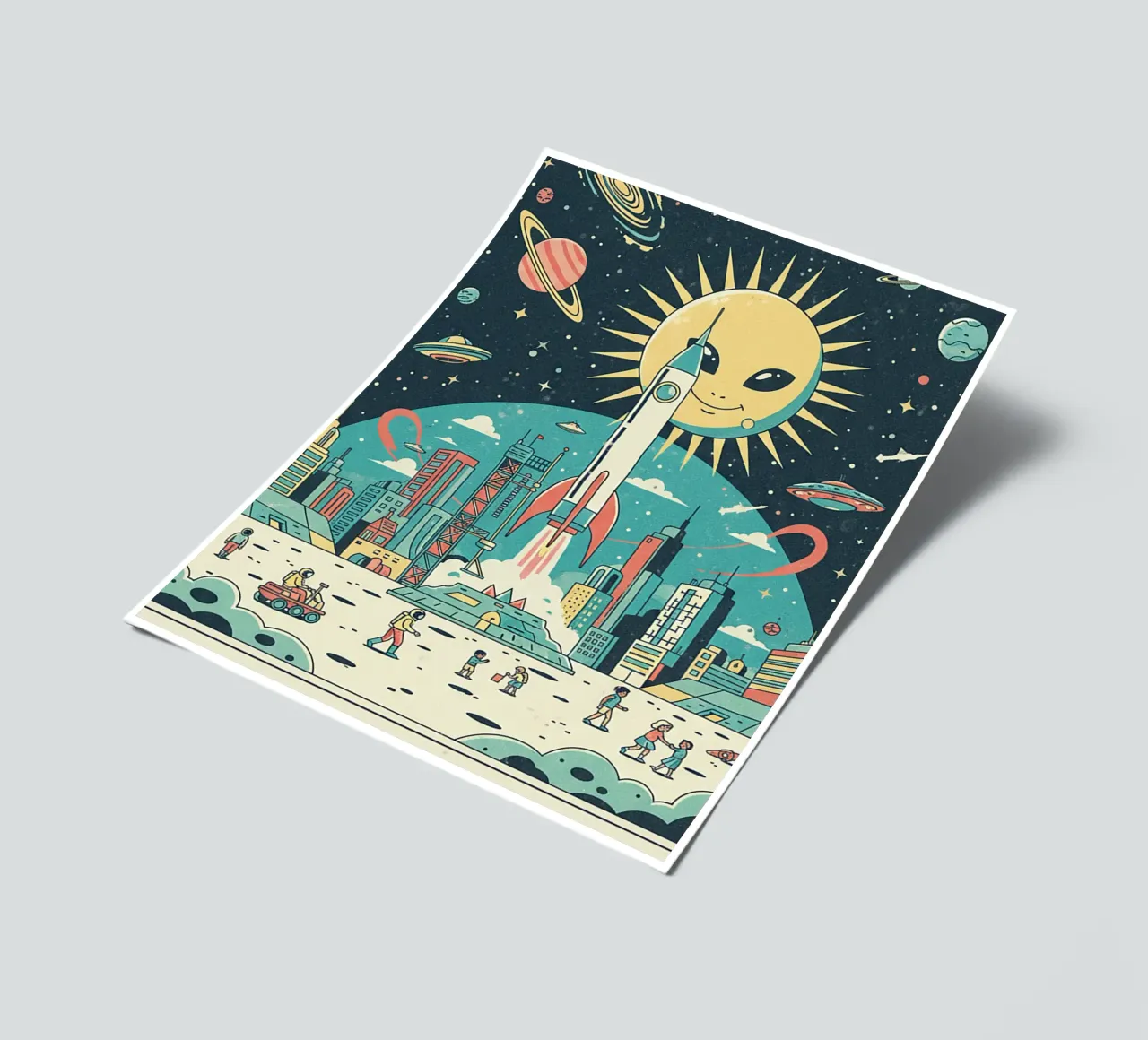 space sticker sheet by The Little Animals Club